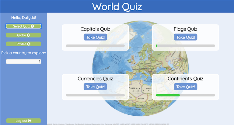 World Quiz Screenshot